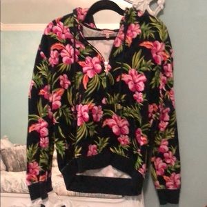 Juicy Couture velour zip up hoodie